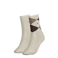 Skarpetki damskie - Tommy Hilfiger Skarpety (zestaw 2 sztuk) Damskie, Beżowy (Light Beige Melange 360), 35-38 EU - miniaturka - grafika 1