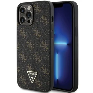 Etui Guess GUHCP13XPG4GPK Apple iPhone 13 Pro Max hardcase 4G Triangle Metal Logo czarny/black - Etui i futerały do telefonów - miniaturka - grafika 1