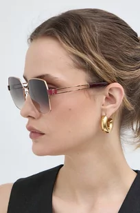 Furla okulary przeciwsłoneczne damskie kolor bordowy SFU716_5908FC - Okulary przeciwsłoneczne - miniaturka - grafika 1