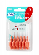 Szczoteczki międzyzębowe - TePe Extra soft - bardzo miękki szczoteczki międzyzębowe 0,5 mm, jasno czerwone, 6 szt. - miniaturka - grafika 1