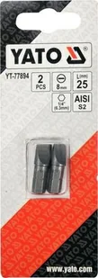 YATO KOŃCÓWKA 1/4"x25mm PŁASKA 8mm /2szt. - Bity - miniaturka - grafika 1