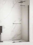 Kabiny prysznicowe - Kabina prysznicowa New Trendy Smart 120x200 walk-in uniwersalna czarna EXK-6678-WU - miniaturka - grafika 1