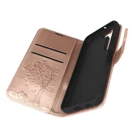 Etui i futerały do telefonów - Etui Folio Do Samsung Galaxy S22 Video Support Mandala Tree Forcell Rose Gold - miniaturka - grafika 1