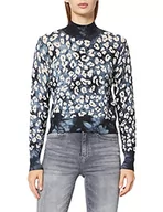 Swetry damskie - Desigual Sweter damski JERS_Darrell, czarny, S - miniaturka - grafika 1