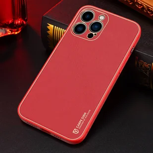 Dux Ducis Yolo eleganckie etui pokrowiec ze skóry ekologicznej iPhone 13 Pro Max czerwony - Etui i futerały do telefonów - miniaturka - grafika 23