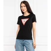 Koszulki i topy damskie - GUESS T-shirt ORIGINAL | Regular Fit - miniaturka - grafika 1