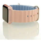 Akcesoria do smartwatchy - Pasek LUNA do Apple Watch 3/4/5/6/7/8/SE (38/40/41 mm) A00239 Różowo-błękitny - miniaturka - grafika 1