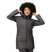 Płaszcze damskie - Pikowany płaszcz damski Regatta RWN267 038 szary M - miniaturka - grafika 1