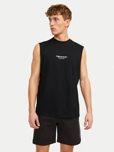 Jack&Jones Tank top Vesterbro 12250430 Czarny Oversize - Koszulki męskie - miniaturka - grafika 1