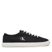 Trampki męskie - Tenisówki Calvin Klein Jeans Ess Vulc Low Mg Canvas YM0YM01209 Czarny - miniaturka - grafika 1