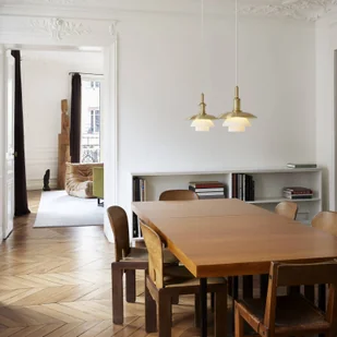 Louis Poulsen PH 3/3 żyrandol, mosiądz/biały - Lampy sufitowe - miniaturka - grafika 2