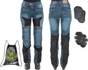 Odzież motocyklowa - W-TEC SPODNIE MOTOCYKLOWE DAMSKIE JEANSOWE R XXL W-TEC 14834-XXL - miniaturka - grafika 1