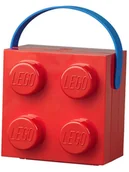 Sztućce dla dzieci - LEGO Pojemnik "Brick 4" w kolorze czerwonym na lunch - 16,5 x 11,6 x 17,3 cm - miniaturka - grafika 1