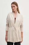 Swetry damskie - Pepe Jeans sweter ISELA CARDIGAN damski kolor beżowy lekki PL702223 - miniaturka - grafika 1