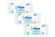 Chusteczki nawilżane - Chusteczki nawilżane dla dorosłych XXL Pure Wet Water Wipes 99,9% wody 3x60 szt. - miniaturka - grafika 1