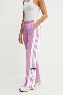 adidas Originals spodnie dresowe Adibreak Pant kolor fioletowy wzorzyste IY2129 - Spodnie damskie - miniaturka - grafika 1