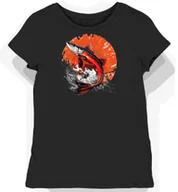 Koszulki i topy damskie - Koszulka damska czarna z motywem czerwonego woblery M - miniaturka - grafika 1