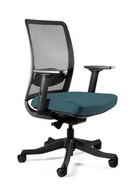 Fotele i krzesła biurowe - Fotel biurowy, ergonomiczny, Anggun - M, steelblue, czarny - miniaturka - grafika 1