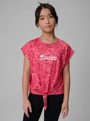 Koszulki dla dziewczynek - 4F Koszulka sportowa szybkoschnąca dziewczęca - różowa 158/164 (12-14 lat) - miniaturka - grafika 1