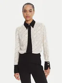Koszule damskie - Elisabetta Franchi Koszula CA-104-56E2-V320 Biały Regular Fit - miniaturka - grafika 1