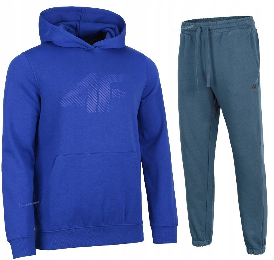 4F OCIEPLANY MÄSKI DRES BAWEĹNA KOMPLET BLUZA SPODNIE / rozm L