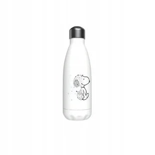 SNOOPY bidon, butelka metalowa 500ml lekka i trwała BPA free PIĘKNA - Bidony dla dzieci - miniaturka - grafika 1