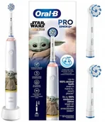 Szczoteczki do zębów dla dzieci - SZCZOTECZKA ELEKTRYCZNA DLA DZIECI ORAL-B JUNIOR STAR WARS GROGU - miniaturka - grafika 1