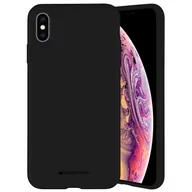 Etui i futerały do telefonów - Mercury Silicone iPhone 11 czarny /black - miniaturka - grafika 1