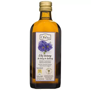 Ol'Vita Olej lniany 250ml / Ol"Vita - Olej spożywczy - miniaturka - grafika 1