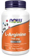 Aminokwasy - L-Arginina 700 mg 180 kaps ( Now Foods ) - miniaturka - grafika 1