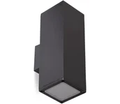 Lampy ogrodowe - Kinkiet zewnętrzny 2xGU10/35W/230V IP54 kanciasty czarny - miniaturka - grafika 1