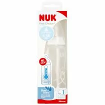 Nuk Butelka z wskaźnikiem temp. 6-18m First Choice 10741103 300 ml - Butelki dla niemowląt - miniaturka - grafika 1