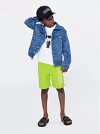 Kąpielówki dla chłopców - KARL LAGERFELD Szorty kąpielowe Z90049 Zielony Regular Fit - miniaturka - grafika 1