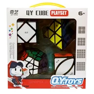 Łamigłówki - Prezentowy ZESTAW Kostek Logicznych QiYi Pyraminx, Megaminx 3x3, Skewb, Ivy - miniaturka - grafika 1