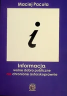 Prawo - Informacja wolne dobro publiczne nie chronione autorskoprawne - miniaturka - grafika 1