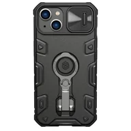 Etui i futerały do telefonów - Nillkin CamShield Armor Pro Magnetic Case etui iPhone 14 Plus MagSafe pancerny pokrowiec podstawka ring czarny - miniaturka - grafika 1