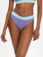 Stroje kąpielowe - Quiksilver Dół od bikini Hi Cut Bottom EQWX403127 Niebieski - miniaturka - grafika 1