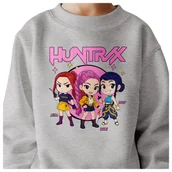 Bluzy dla dziewczynek - BLUZA DZIECIĘCA KPOP DEMON HUNTERS HUNTRIX 104 BAWEŁNIANA JAKOŚĆ - miniaturka - grafika 1