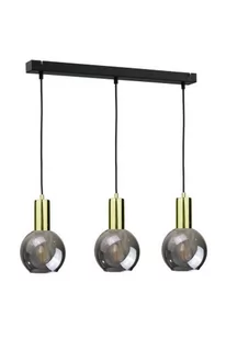 KET LAMPA wisząca KET1244 szklana OPRAWA skandynawski ZWIS kule balls czarne złote KET1244 - Lampy sufitowe - miniaturka - grafika 1
