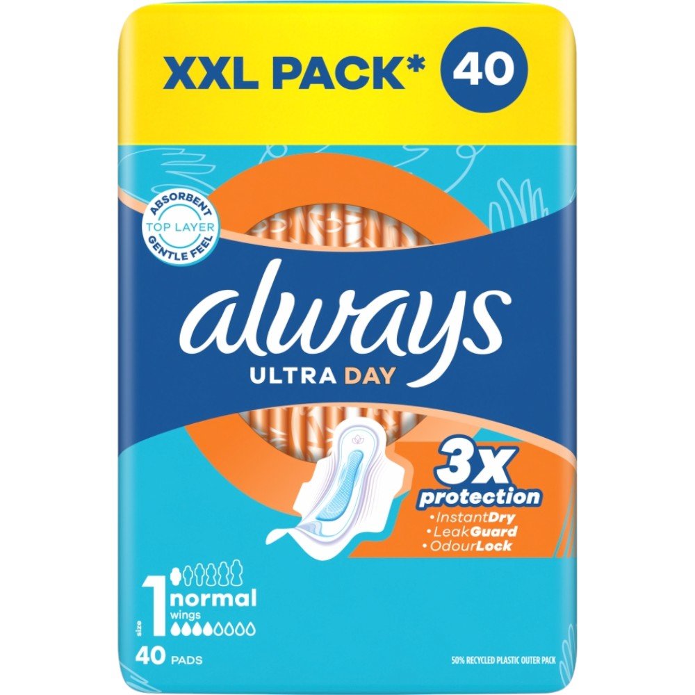 Always Ultra Ultra Norm+ Quatro Podpaski, 4x10 szt.