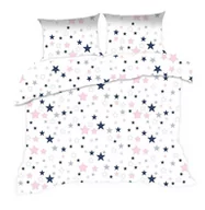 Pościel dla dzieci - Pościel 160x200 gwiazdki biała różowa Kids - miniaturka - grafika 1