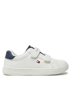 Buty dla chłopców - Tommy Hilfiger Sneakersy Low Cut Velcro Sneaker T1X9-33836-1355 S Biały - miniaturka - grafika 1