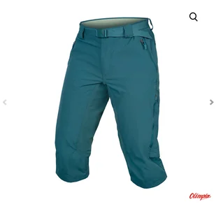 Szorty damskie Endura Hummvee 3/4 Green - Spodnie rowerowe - miniaturka - grafika 1