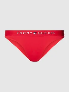 Figi bikini z elastycznym pasem z logo model ‘BRAZILIAN’ - Stroje kąpielowe - miniaturka - grafika 1