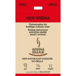 GRANULAT WIŚNIA 100% AROMA SMAK - Akcesoria do grilla - miniaturka - grafika 1