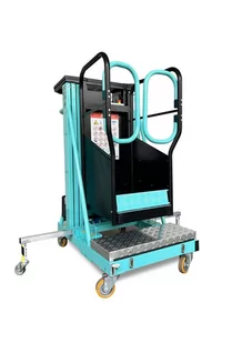 Podnośnik osobowy (udźwig: 140 kg, wymiary platformy: 48x69 cm, maks. wysokość robocza: 482 cm) 00081565 - Wózki magazynowe - miniaturka - grafika 26