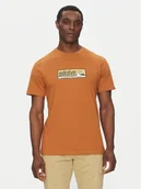 Koszulki męskie - Quiksilver T-Shirt EQYZT08040 Brązowy Regular Fit - miniaturka - grafika 1