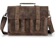 Torby męskie - Solome, Listonoszka, Lago, Jasnobrązowa - miniaturka - grafika 1