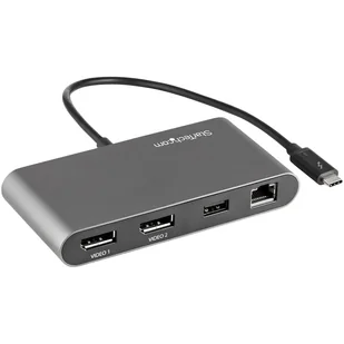 StarTech TB3DKM2DPL stacja dokująca Przewodowa Thunderbolt 3 Szary - Stacje dokujące i replikatory portów StarTech TB3DKM2DPL stacja dokująca Przewodowa Thunderbolt 3 Szary - Stacje dokujące i replikatory portów - miniaturka - grafika 1
