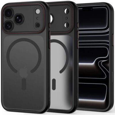 Etui TECH-PROTECT MagCam MagSafe do Apple iPhone 17 Pro Max/18 Pro Max Czarno-czerwony